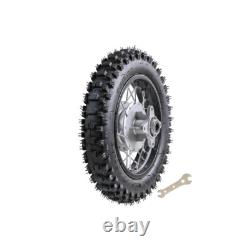 80/100-10 Rear Wheel Tire Tyre Rim Drum Brake for Pit Dirt Bike KLX110 TTR110 US