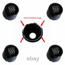 84-87 T T-Type GN Tri-Shield Wheel Center Caps Redesigned SNAP RINGS SET of 4