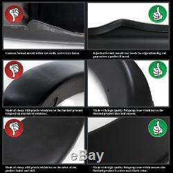88-98 Chevy GMC C/K 1500 Black Pocket Rivet Style Fender Flares Wheel Cover