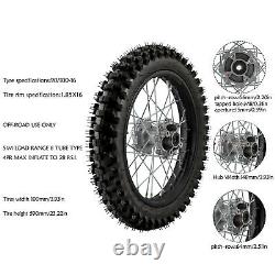90/100-16+ 70/100-19 Front Rear Wheel Tire Rim for Motocross Honda Pit Dirt Bike