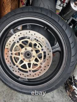 99 00 HONDA CBR 600 F4 600F4 front/rear rims complete wheels rotors tires set