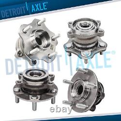 AWD Front Rear Wheel Bearing Hubs for 2008 2009 2010 2011 2012 2013 Nissan Rogue