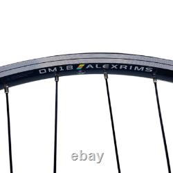 Alex DM18 27.5 Black 9x100 Front 10x135 Rear QR HG type Disc Rim Brake Wheels
