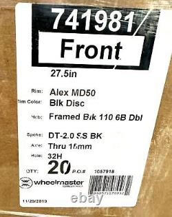 Alexrims Volar 2.7 27.5 BOOST 110x15 14812 Rear HG 8-10 Disc 32h Wheelset New