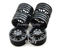 Alloy 1.9 Wheel Rim Set (2 front+2 Dually Rear) for RC4WD RC Car Crawler Truck