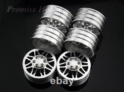 Alloy 1.9 Wheel Rim Set (2 front+2 Dually Rear) for RC4WD RC Car Crawler Truck
