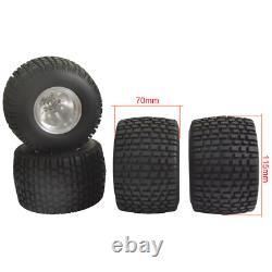 Aluminum Front/Rear Wheel withTires for Tamiya CW-01 Lunch Box Chassis 1/10 RC Car