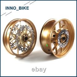 Arashi Front Rear Wheels Rims with Brake Disc Rotors For Honda CBR1000RR 2004 2005