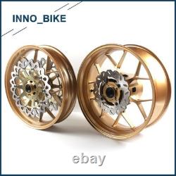 Arashi Front Rear Wheels Rims with Brake Disc Rotors For Honda CBR1000RR 2004 2005