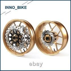 Arashi Front Rear Wheels Rims with Brake Disc Rotors For Honda CBR1000RR 2004 2005