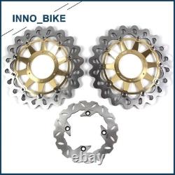 Arashi Front Rear Wheels Rims with Brake Disc Rotors For Honda CBR1000RR 2004 2005