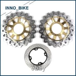 Arashi Front Rear Wheels Rims with Brake Disc Rotors For Honda CBR1000RR 2004 2005