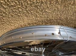 BICYCLE FAT WHEELSET 26 x 3.0 (63MM) x 36H COASTER BRAKE CHROME POLISHED BIKES