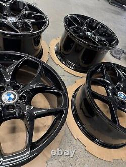 BMW X5 X6 X5M X6M 2007-2019 21 OEM Wheel Rim Black SET of 4 Fronts & Rears