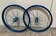 BMX 20 x 1.75 Rear & Front Bicycle Bike Wheels Seal Bearing Blue 16t Freewheel