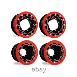 Banshee Warrior 350 Front Rear Wheels Beadlock 10x5 10x8 Crusher Alba BR41