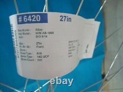 Bicycle Wheelset 27 x 1-1/4 Safety Fit Older Road Bikes Schwinn & Others New