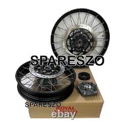 Black Olive Tubeless Spoked Wheels Fit For Royal Enfield Himalayan 450
