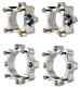 Blaster YFS 200 4/156 Front 1.5 4/100 2 Rear Wheel Spacers Alba Racing