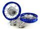 Blue Front & Rear Alum wheels rims 10 10 inch CRF50 XR50 Pit Bike Stock Drum