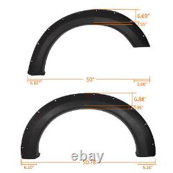 Bolt-On Pocket Rivet Fender Flares Fit For 04-08 F150 07-08 Mark LT Styleside