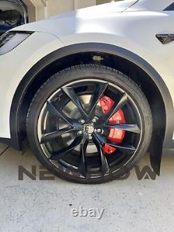 Brake Caliper Covers for Tesla Model X S Front Rear Wheels 2023 2024 4pcs/set