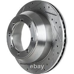 Brake Disc Set For 12-22 Ford F-250 Super Duty Front Rear Cross-drilled Slotted