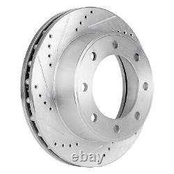 Brake Disc Set For 99-04 Ford F-250 Super Duty Front Rear Cross-drilled Slotted