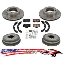 Brake Rotors Pads Drums Shoes for Toyota Tacoma 4 Wheel Drive 6 Lug 1995-1998