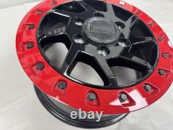 CAN AM MAVERICK R WHEEL FRONT OR REAR 16x7 BLACK/RED BEADLOCK 1 MILES 2025 (1)