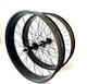 CDH 26x 4 Fat Tire Bike Rim Bicycle Wheel Set Heavy Duty 12 G Spoke Wheel Black