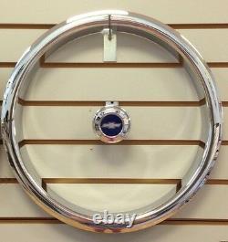 CHEVY CHEVELLE CAMARO 5-Spoke Wheel TRIM RINGS & CENTER CAPS SET