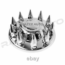 Chrome 19.5 Front+Rear Wheel Center Hub Cap 10 Lug Axle for 05-11 Dodge RAM