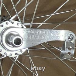 Chrome 26 S7 Wheelset Pair 36 Spoke w Whitewall Tires Hubs / Coaster Brake