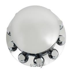 Chrome Hub Cover Semi Truck Wheel Kit Axle Cover 33mm Lug Front & Rear Complete