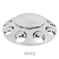 Chrome Hub Cover Semi Truck Wheel Kit Axle Cover 33mm Lug Front & Rear Complete