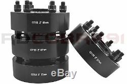 Complete Ford F-150 Black 2 Hub Centric Wheel Spacers 6x135 +24 Spline Lug Nuts