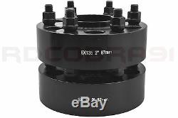 Complete Ford F-150 Black 2 Hub Centric Wheel Spacers 6x135 +24 Spline Lug Nuts