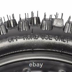 Complete Front +Rear 60/100- 14 80/100-12 Wheel Rim+Tire+Tube For Dirt Pit Bike