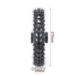 Complete Front +Rear 60/100- 14 80/100-12 Wheel Rim+Tire+Tube For Dirt Pit Bike
