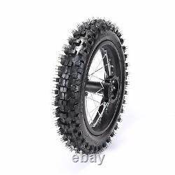 Complete Front +Rear 60/100- 14 80/100-12 Wheel Rim+Tire+Tube For Dirt Pit Bike