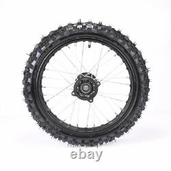 Complete Front +Rear 60/100- 14 80/100-12 Wheel Rim+Tire+Tube For Dirt Pit Bike