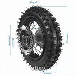 Complete Front & Rear Wheel Kit for Dirt Pit Bikes 3.00-10 & 2.50-10 Tires