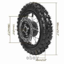 Complete Front & Rear Wheel Kit for Dirt Pit Bikes 3.00-10 & 2.50-10 Tires