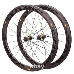 Cosmic 700C Carbon Fiber Wheelset 38/50/60mm V Brake Road Bike Front Rear Wheels