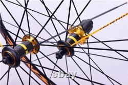 Cosmic 700C Carbon Fiber Wheelset 38/50/60mm V Brake Road Bike Front Rear Wheels