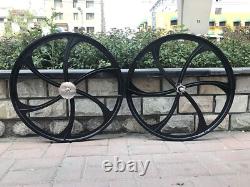 DONSP1986 26 Mag Wheel Set Rims Front & Rear Bike Wheel 100x120mm& 44T sprocket