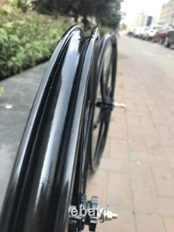 DONSP1986 26 Mag Wheel Set Rims Front & Rear Bike Wheel 100x120mm& 44T sprocket