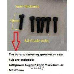 DONSP1986 26 Mag Wheel Set Rims Front & Rear Bike Wheel 100x120mm& 44T sprocket