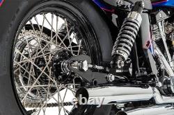 DS 16in Chrome Front Drop Center Spoke Set Harley Rocker 07-10